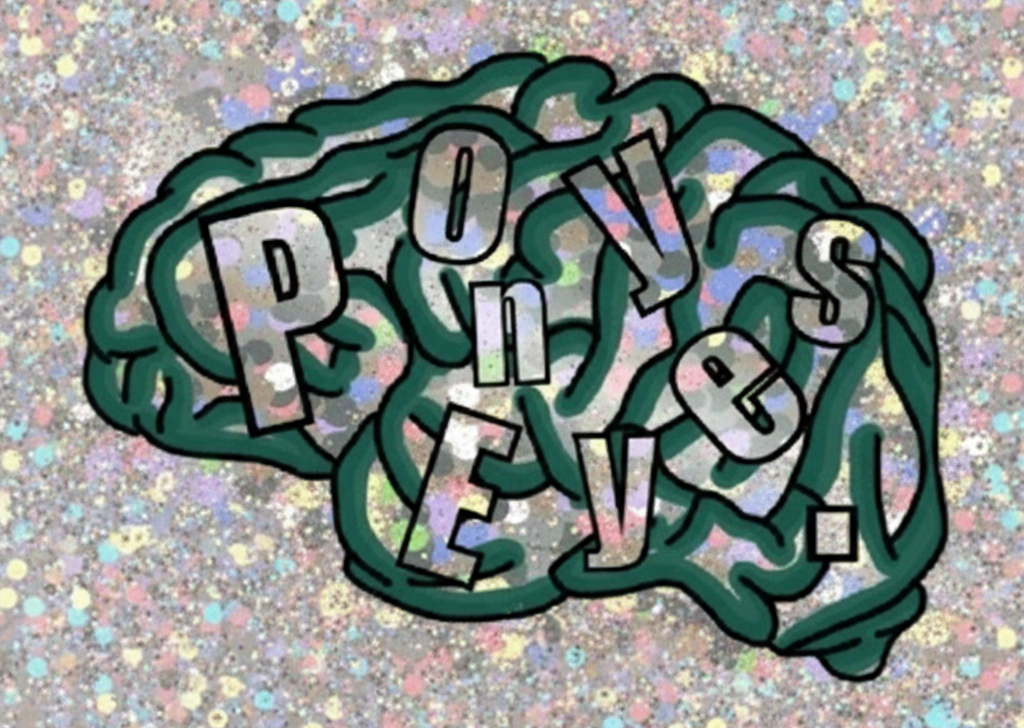 Graffiti Glitter Sticker